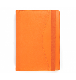 MGA-AP3003 Turuncu Termo Deri Kılıf / Spiralli Geçme Defter