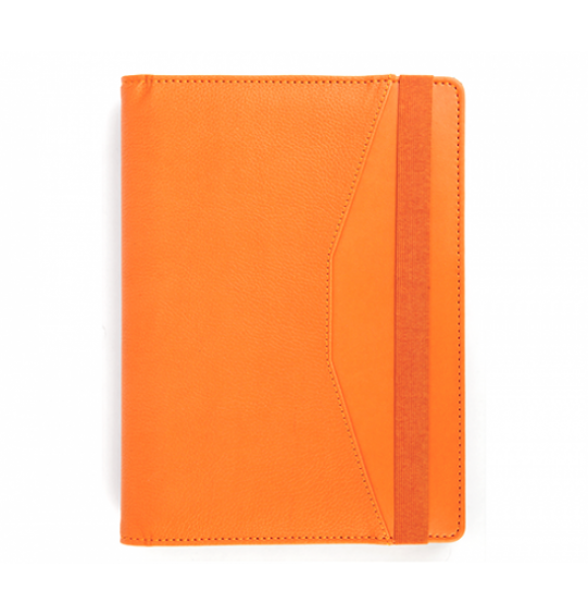 MGA-AP3003 Turuncu Termo Deri Kılıf / Spiralli Geçme Defter
