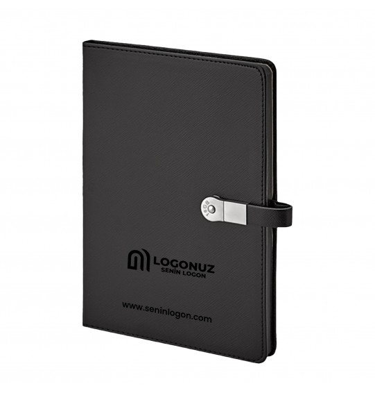 MGA-D1701 Siyah Termo Deri USB'li Defter MGA-D1701 Siyah Termo Deri USB'li Defter