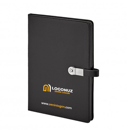 MGA-D1701 Siyah Termo Deri USB'li Defter MGA-D1701 Siyah Termo Deri USB'li Defter