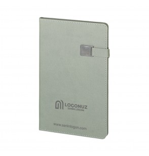 MGA-D2660 Gri Termo Deri Defter