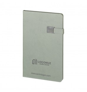 MGA-D2660 Gri Termo Deri Defter
