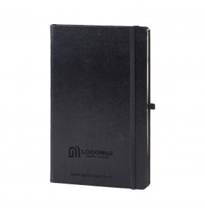 MGA-D918 HOLMEN Siyah Cilt Bezi Defter (Holmen Kitap Kağıdı)