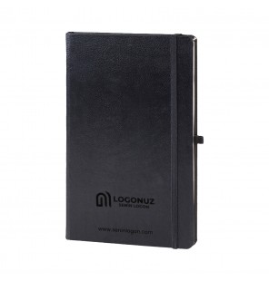 MGA-D918 Siyah-112 Yaprak Cilt Bezi Defter