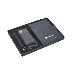 MGA-Z5060 Siyah Hediyelik Set - Powerbank - Defter - Kalem Seti