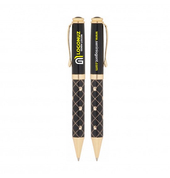 MGA-K656-T Siyah-Gold Metal Tükenmez Kalem MGA-K656-T Siyah-Gold Metal Tükenmez Kalem