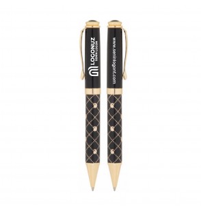 MGA-K656-T Siyah-Gold Metal Tükenmez Kalem