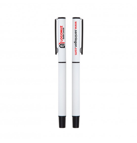 MGA-K1023-R Beyaz Metal Rubber Gövde Roller Kalem MGA-K1023-R Beyaz Metal Rubber Gövde Roller Kalem