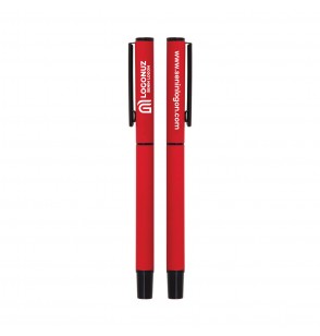 MGA-K1023-R Kırmızı Metal Rubber Gövde Roller Kalem