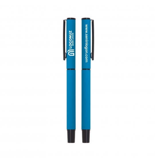 MGA-K1023-R Mavi Metal Rubber Gövde Roller Kalem MGA-K1023-R Mavi Metal Rubber Gövde Roller Kalem