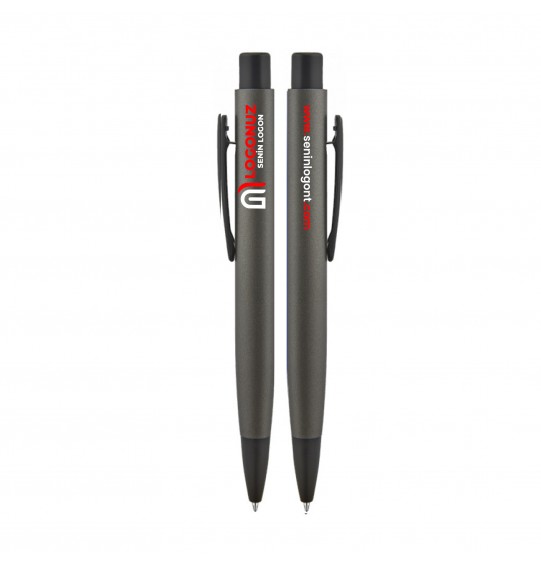 MGA-K1025 Füme Elips Gövde Metal Tükenmez Kalem MGA-K1025 Füme Elips Gövde Metal Tükenmez Kalem