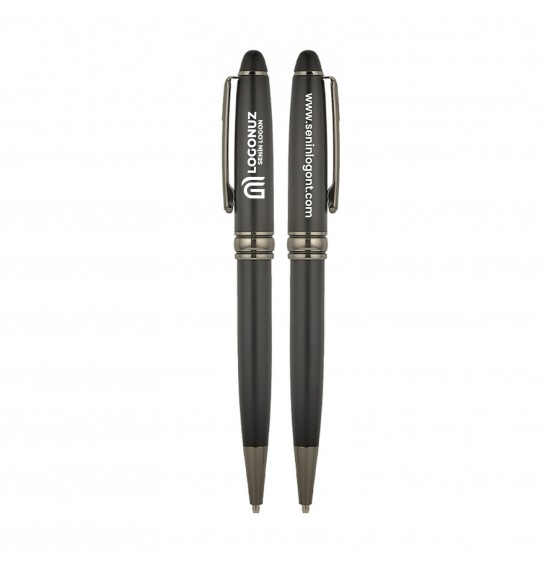 MGA-K1218-T Siyah-Silver Metal Tükenmez Kalem