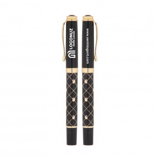 MGA-K656-R Siyah-Gold Metal Roller Kalem MGA-K656-R Siyah-Gold Metal Roller Kalem