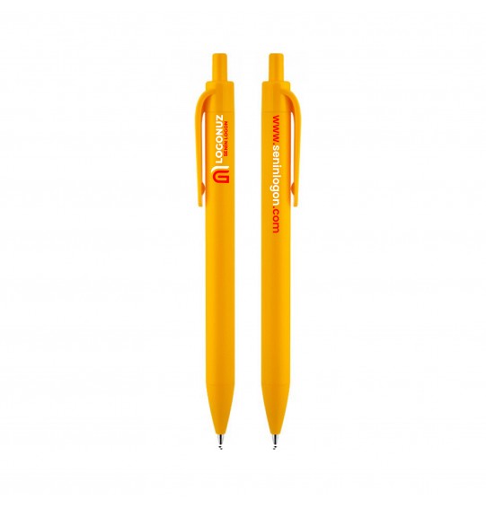 MGA-K507 Sarı Plastik Tükenmez Kalem