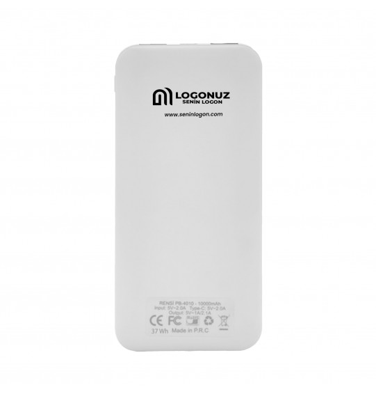 MGA-P4010 Beyaz 10000mAh Powerbank Taşınabilir Pil Şarj Cihazı