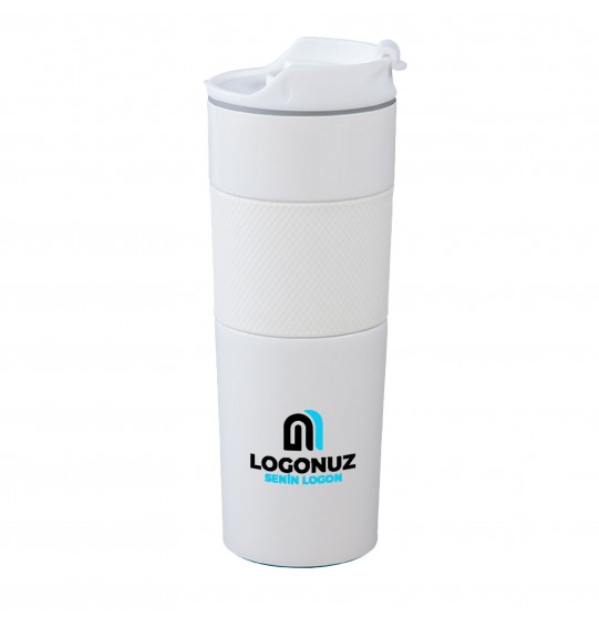 MGA-T5312 Beyaz French Press Çelik Termos / 450 ml