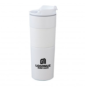 MGA-T5312 Beyaz French Press Çelik Termos / 450 ml