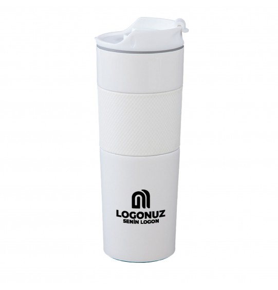 MGA-T5312 Beyaz French Press Çelik Termos / 450 ml