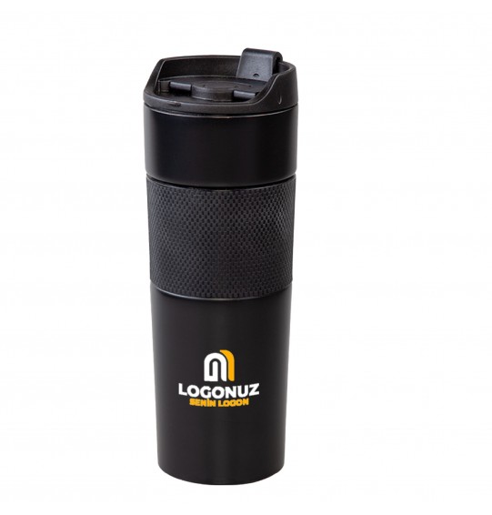 MGA-T5312 Siyah French Press Çelik Termos / 450 ml