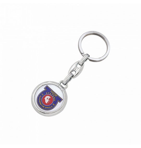 MGA-R810-KHL Krom Çift Taraflı Metal Anahtarlık MGA-R810-KHL Krom Çift Taraflı Metal Anahtarlık