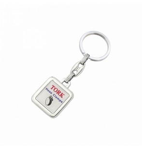 MGA-R812-KHL Krom Çift Taraflı Metal Anahtarlık