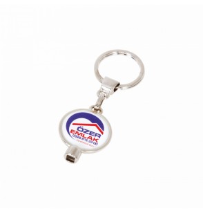 MGA-R870 Krom Çift Taraflı Metal Anahtarlık