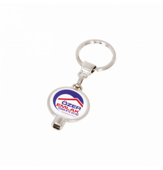 MGA-R870 Krom Çift Taraflı Metal Anahtarlık MGA-R870 Krom Çift Taraflı Metal Anahtarlık