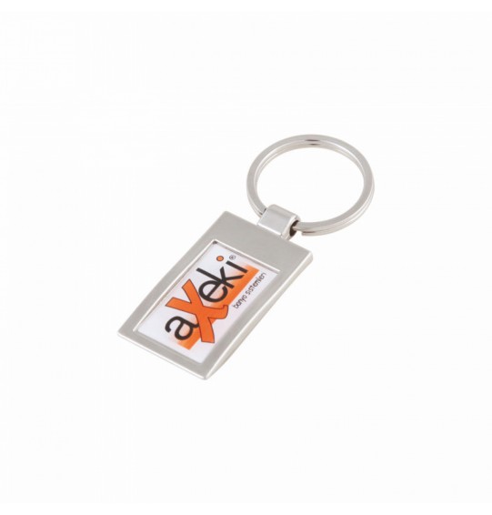 MGA-R123-P Plastolu Tek Taraflı Metal Anahtarlık