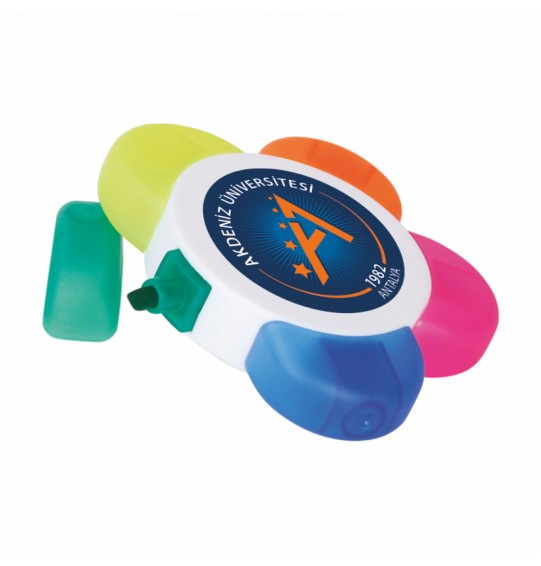 MGA-K364 Beyaz-Renkli Fosforlu Kalem