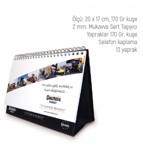 53-B Uni Üçgen Takvim - Özel Tasarım