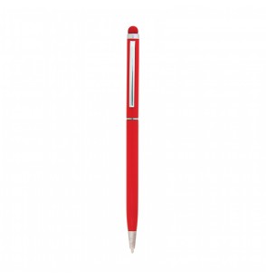 587 Kırmızı Metal Tükenmez Touchpen Kalem